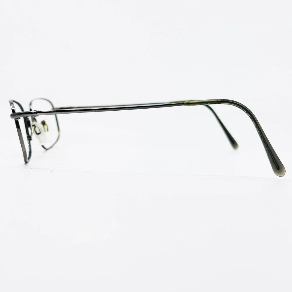 Luxottica Memorize 6502 Eyeglasses Mens Pewter Metal Rectangular 53-19-140